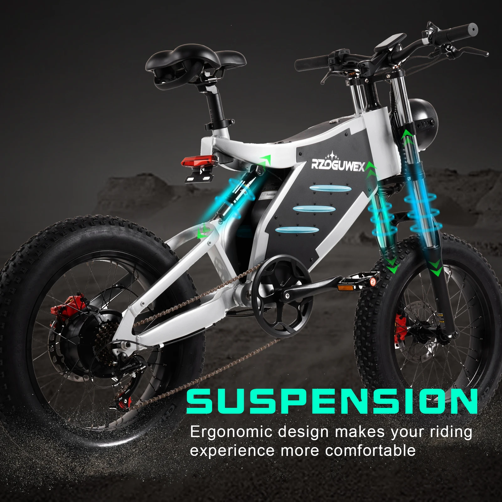 Factory Wholesale Electric Sports Bike EU Warehouse Dropshipping 20inch Fat Tire Electric Mountain Bicycle