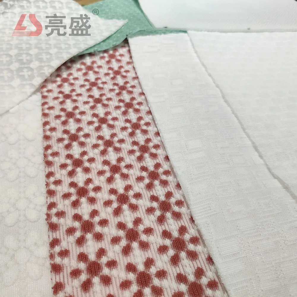 Fashion Breathable Custom 3D thick mesh fabric Sandwich Jacquard Various Styles Of Polyester Cloth For Bra, Underwear, Shoes