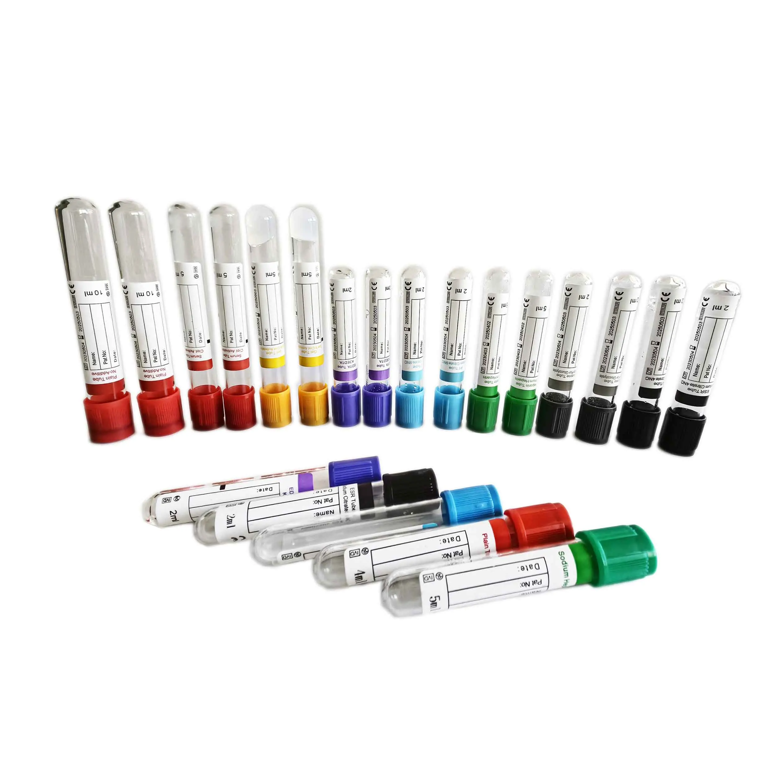 FarmaSino EDTA K2 K3 tube PET or Glass blood collection tube