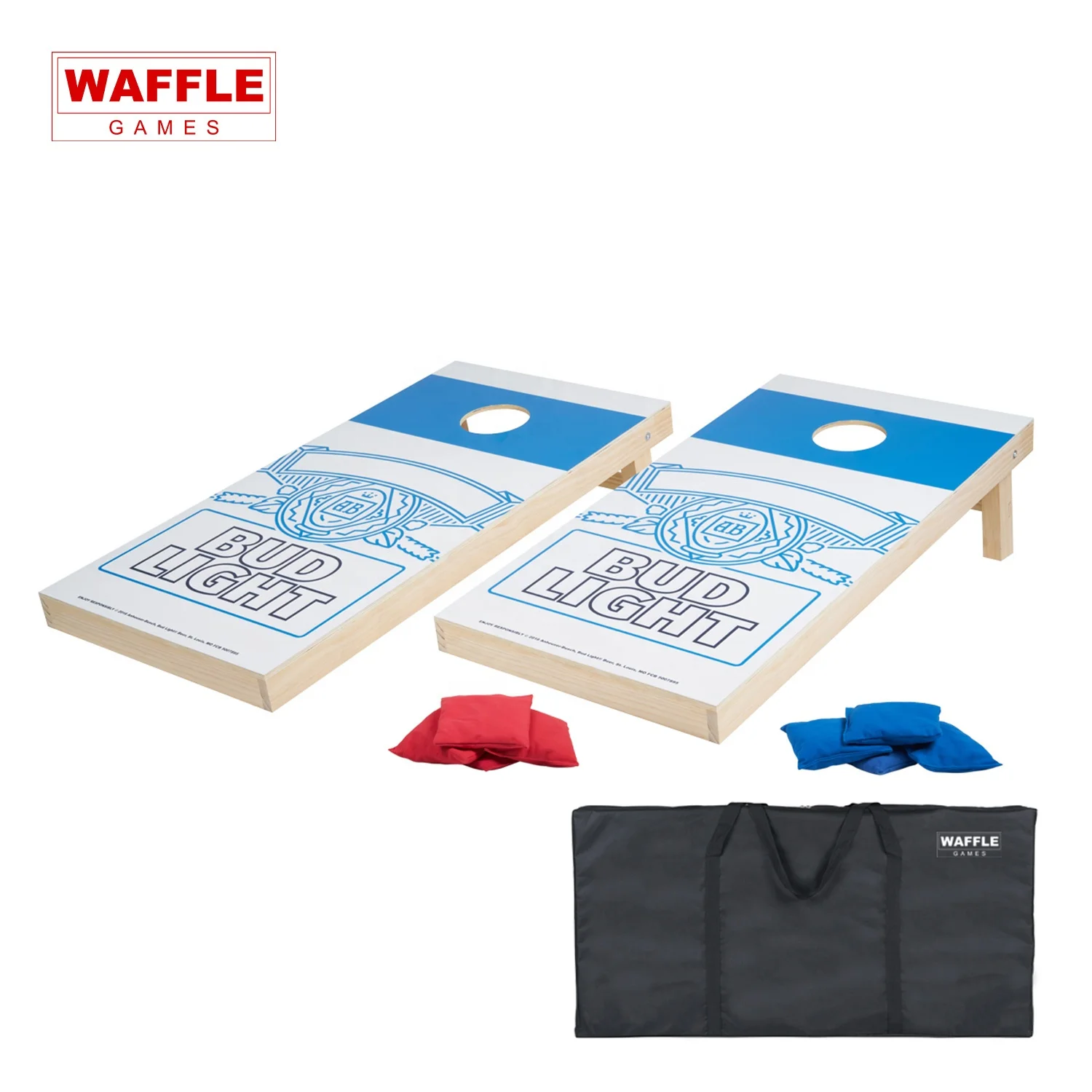 WG Premium American Cornhole League Standard Solid Wooden Desktop Corn hole Set