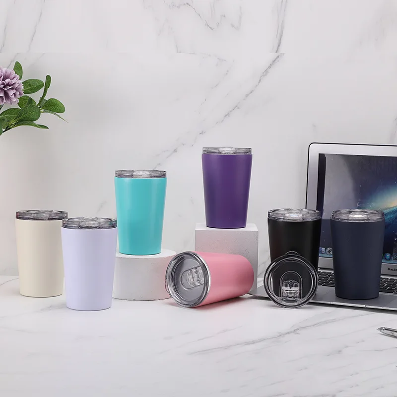 Hot selling 8oz 12oz Sublimation Kid Tumbler Stainless Steel Thermos Insulated Travel water Bottle with lid