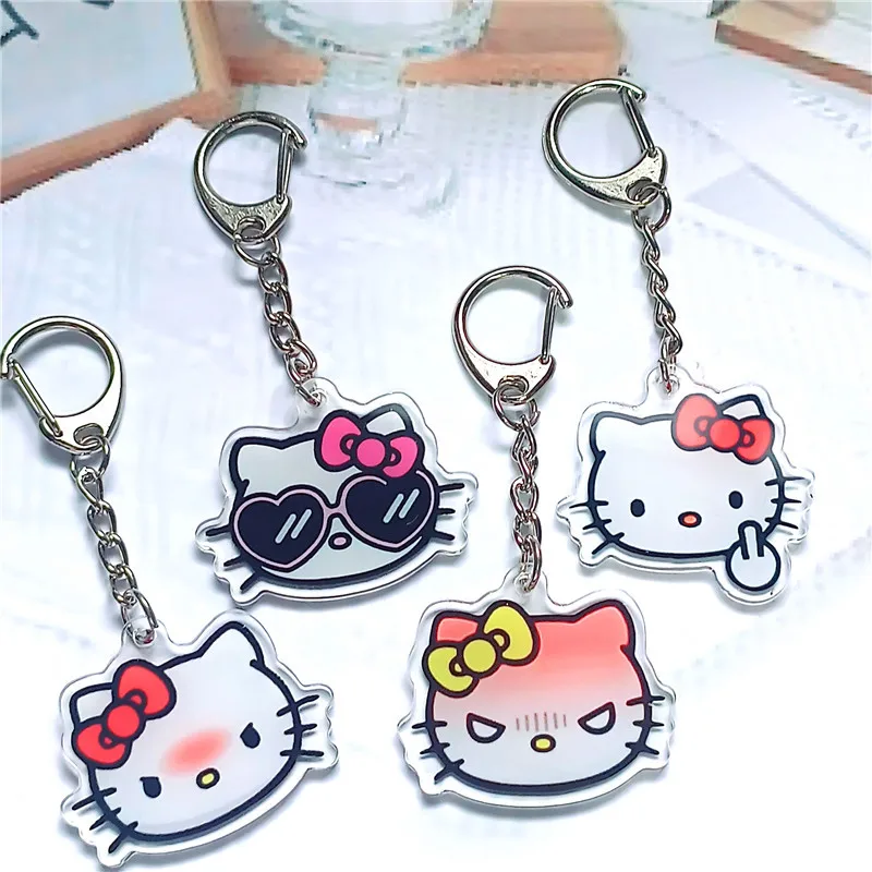Botu Wholesale Freely Label Cartoon Kawaii My Melody Girls Hanging Bag Decor Pendant Patch Sanrioed Cute Acrylic Keychain
