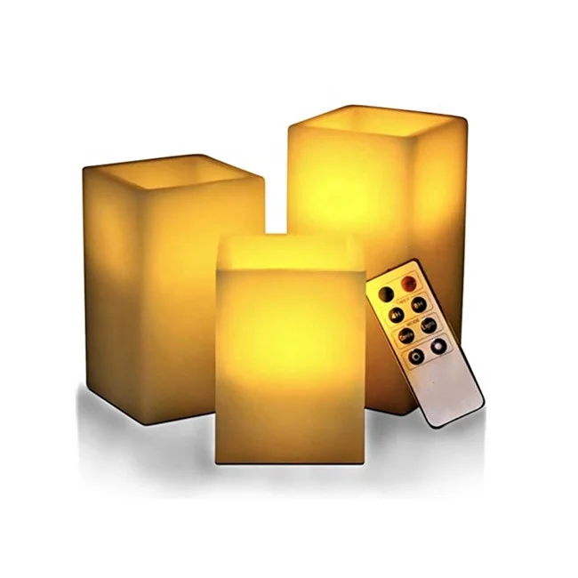 hot sale battery operated led cube candle