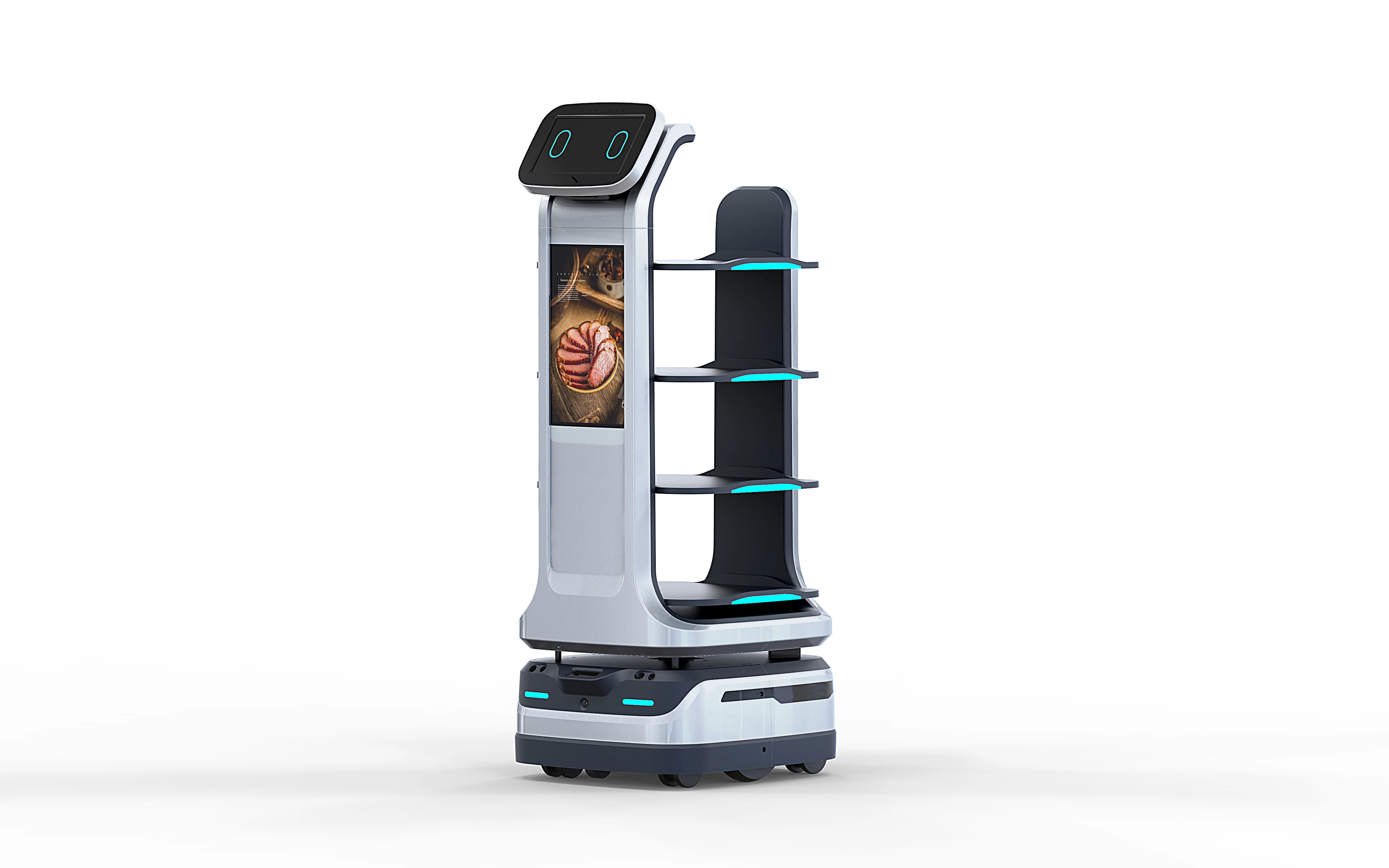 Factory supply  delivery robot track navigation  food delivery robot