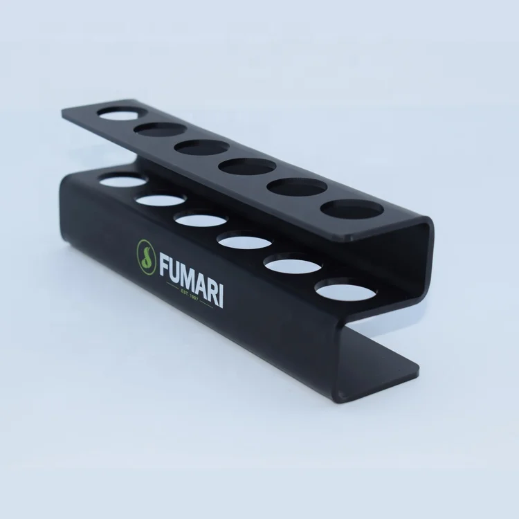 Customized Black Test Tube Display Holder Acrylic Tube Display Stand Racks