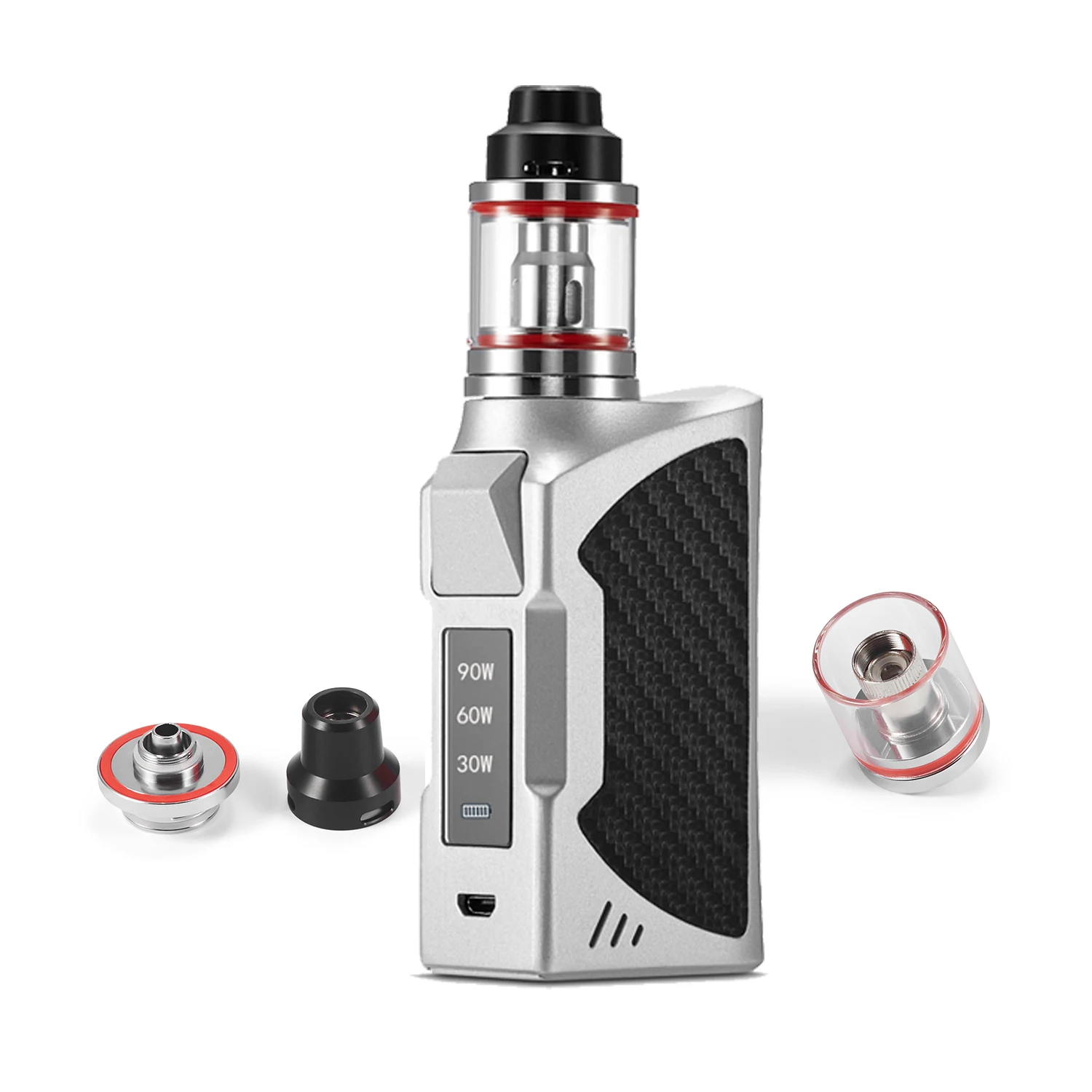 the hottest electronic smoke 90w vape oem 2200mah vaper kit from factory