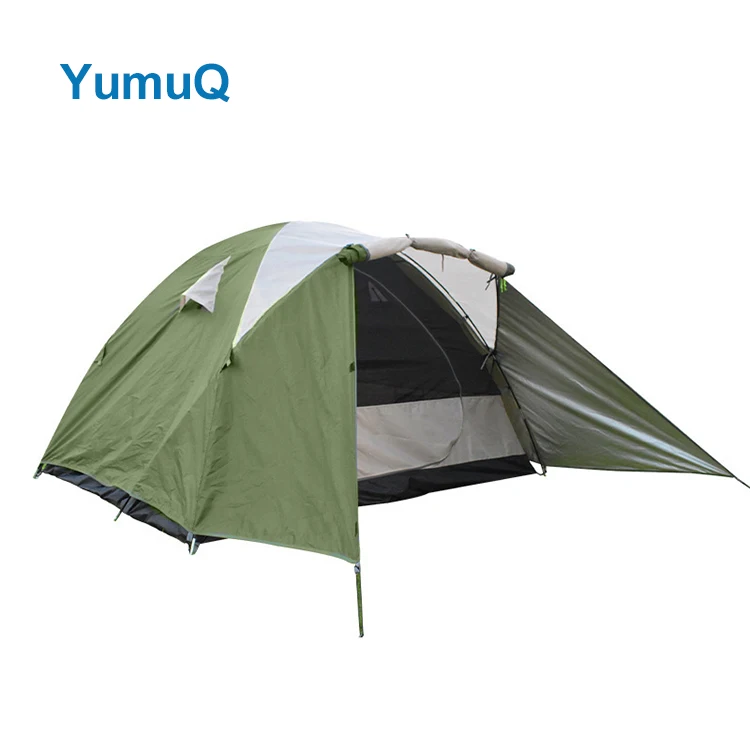 YumuQ Pop Up Dome Tent House Logo Custom For Family Outdoor Camping 4 Person Portable Hiking Beach Folding