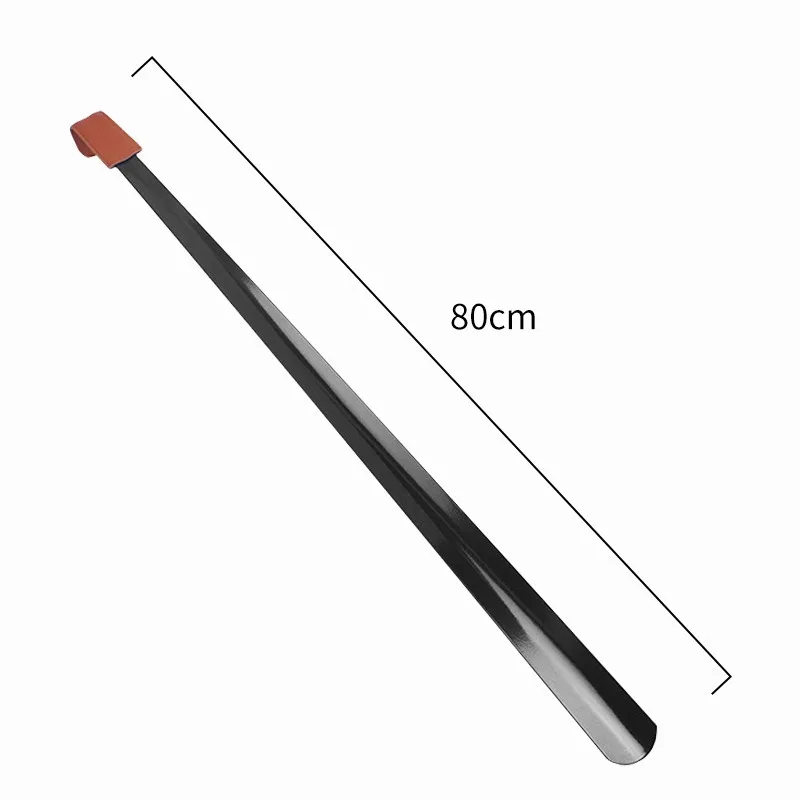 Long Metal Stainless Steel Shoe Helper Lazy Shoe Lifter  Quick Lifts Inserts Shoe Horn Metal Shoehorn With Leather