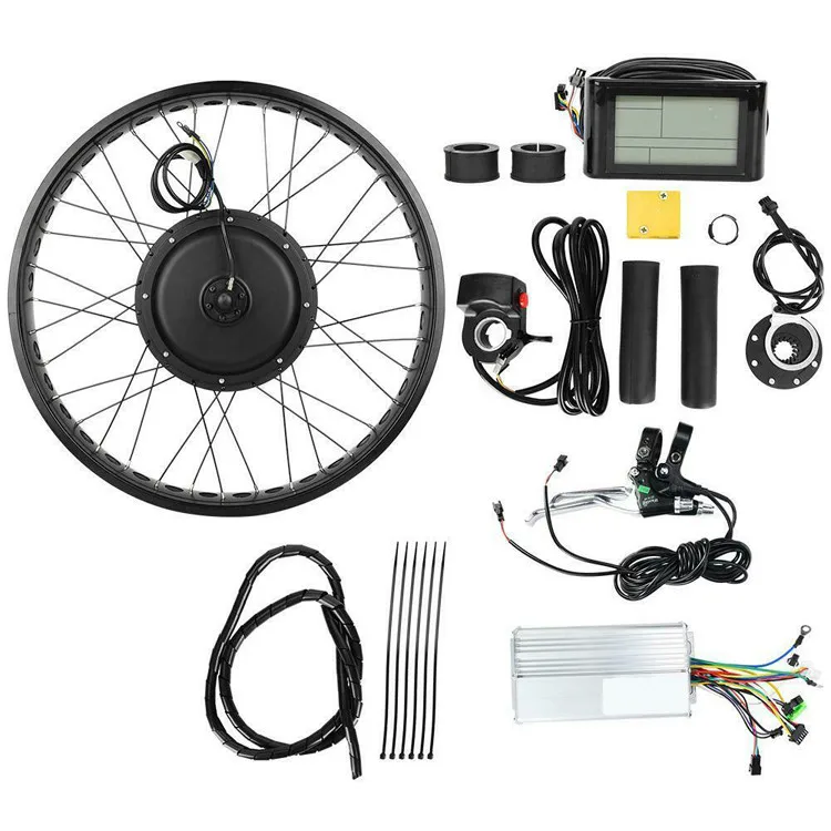 20 26 28 inch front wheel hub motor 1000w 1500w 2000w electric bike conversion kit with battery optional