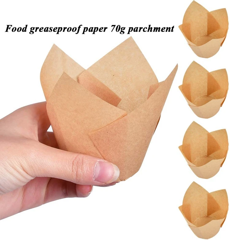 Wholesale foodgrade greaseproof paper muffin liner cake wrapper liners baking cup