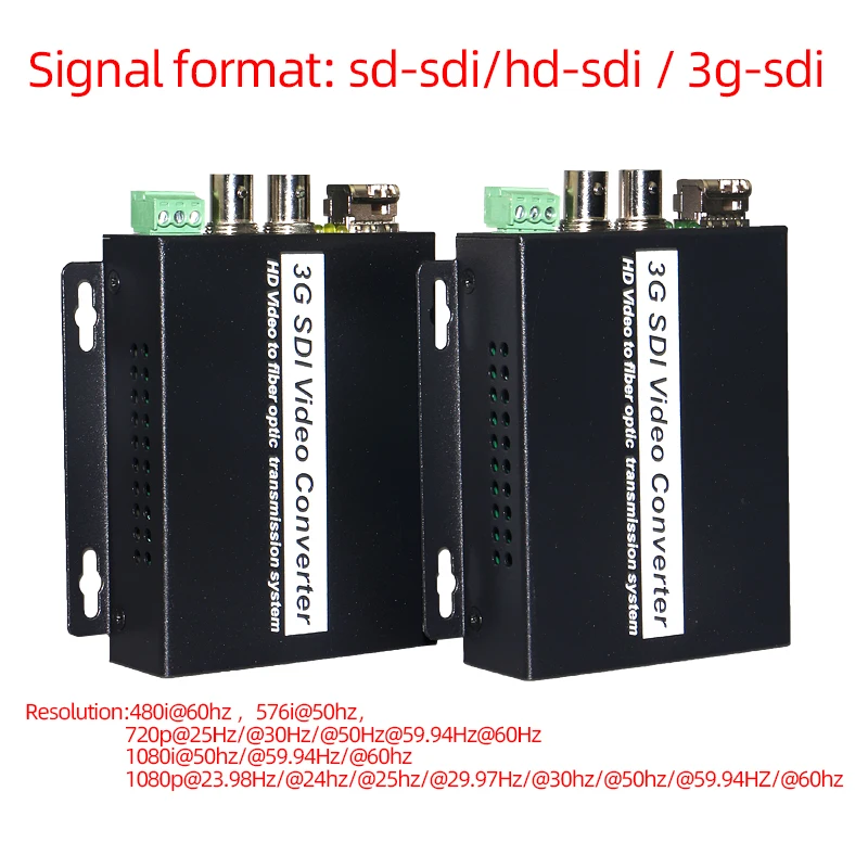SD/HD/3G SDI видео-оптический преобразователь с PTZ 1 канал оптоволоконный удлинитель 1080p/60 Гц для видео в реальном времени