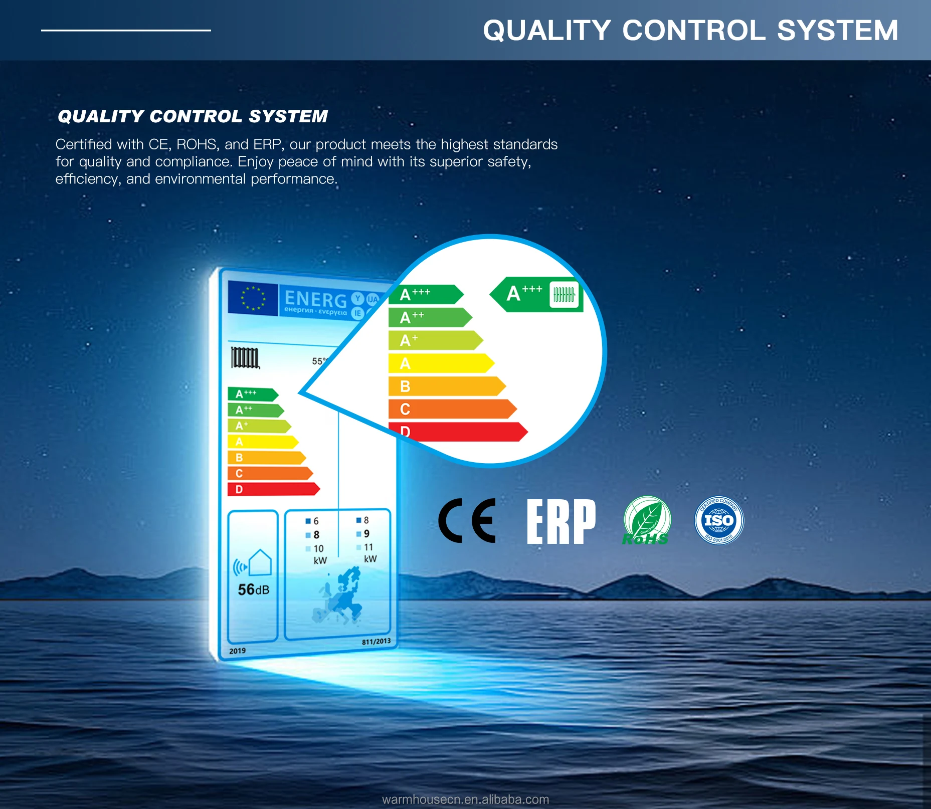 Domestic Monoblock EVI Technology 9kW Air Source Heat Pump R32 DC Inverter Heat Pump House Heating Cooling and Hot Water