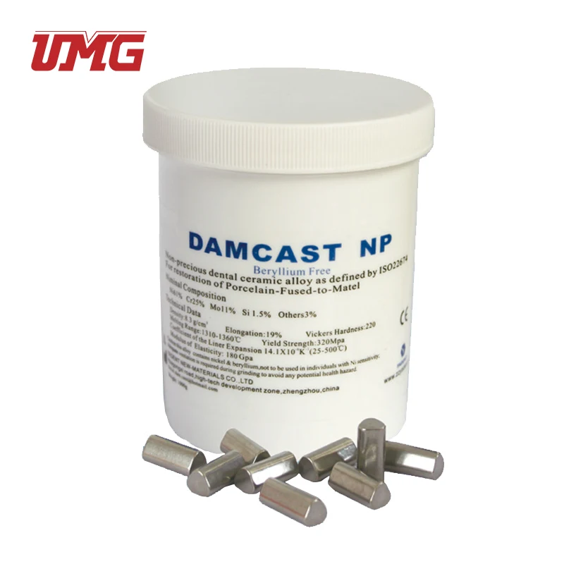 Dental Lab Metal Materials Ceramic Nickel Chrome Dental Alloy Beryllium Free