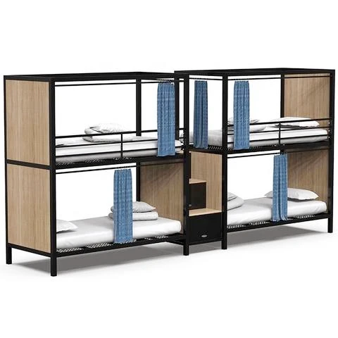 Solid Wood Twin Over Space Capsule Bunk Beds sleeping pods School Furniture