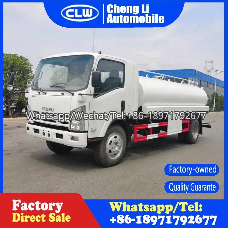 Japan Isuzu 4X2 8000Liters Fresh Milk Tanker Truck Stainless Steel Pure Water Delivery Truck For Sale