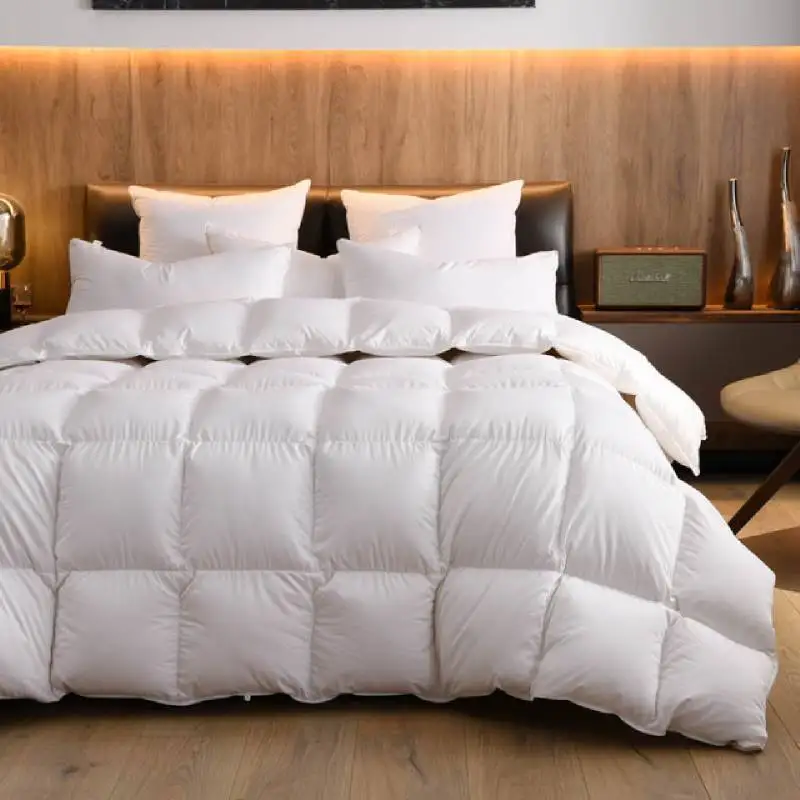 
Four Seasons 100% Cotton 400 Thread Count Down Proof Goose Down Duvet 