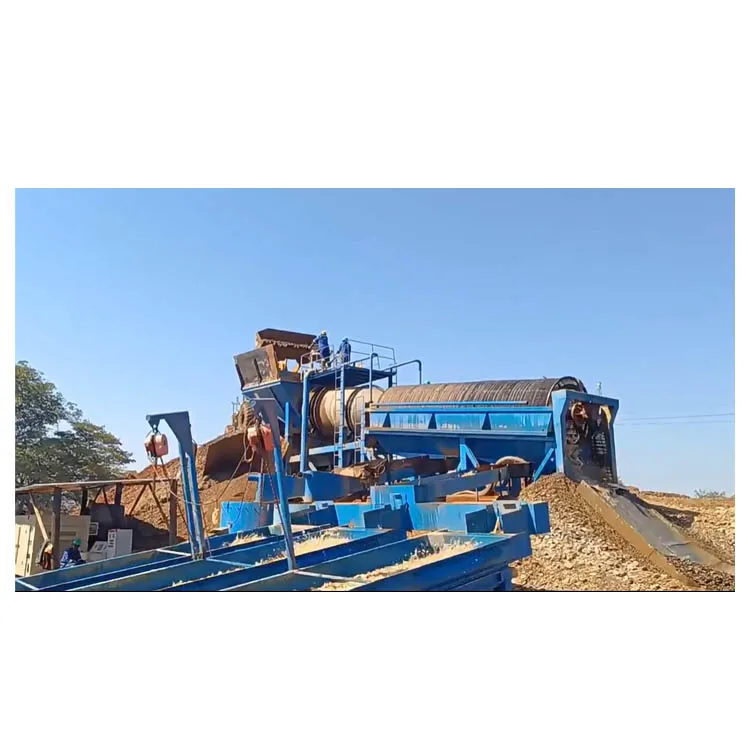 Alluvial gold scrubber drum, gold dry washer,full complete system Mobile gold washing machine, mobile trommel gold washing plant