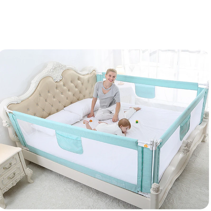Nice Safety Bed Rail Baby Bumper Side Adjustable Folding Kids Bed Guard Rail Toddler Portable Fence Toddler Extra Long Bed Rail