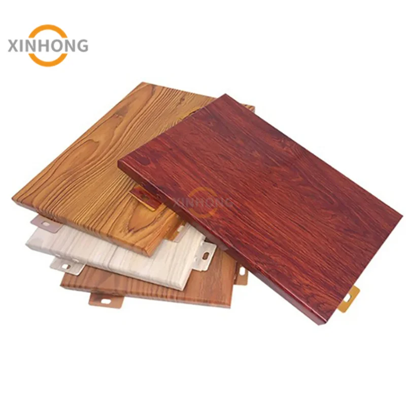 Hotel interior HPL veneer finished aluminum pattern wooden design flush doors