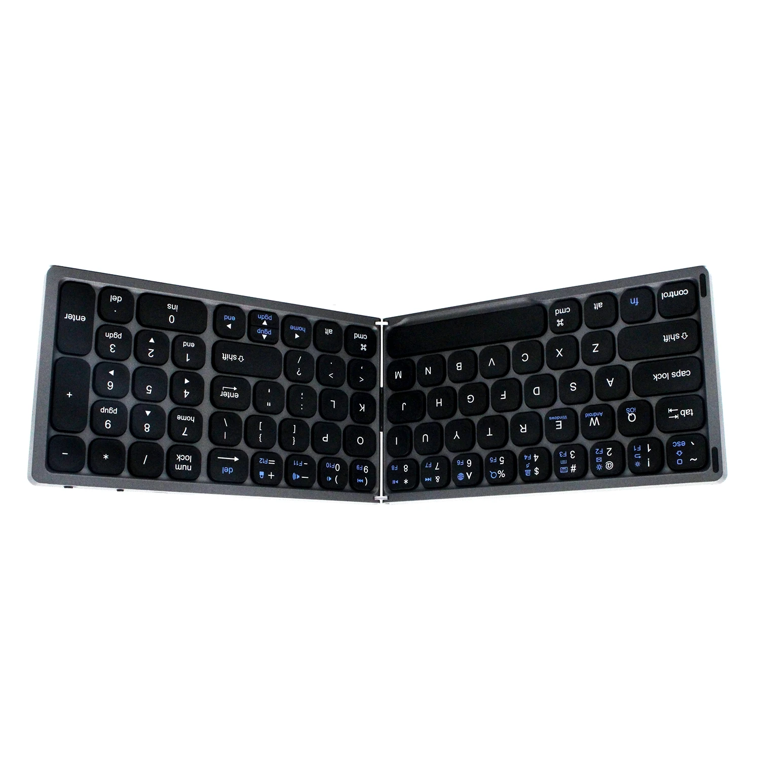 Newly-Arrived Supports Multi-System Matching Provides 7 Excellent Screen Viewing Angles foldable portable 81 Keys Keyboard