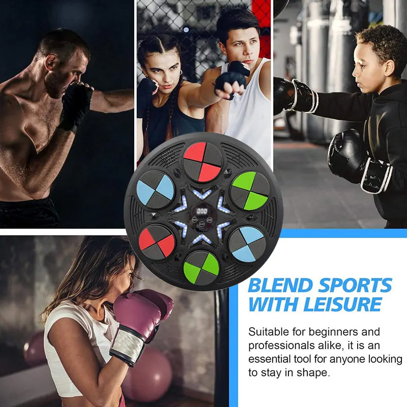 Smart Home Wall Boxing Machine PP+EVA Material for Adults and Children Music Sports Trainer with Target for Fitness