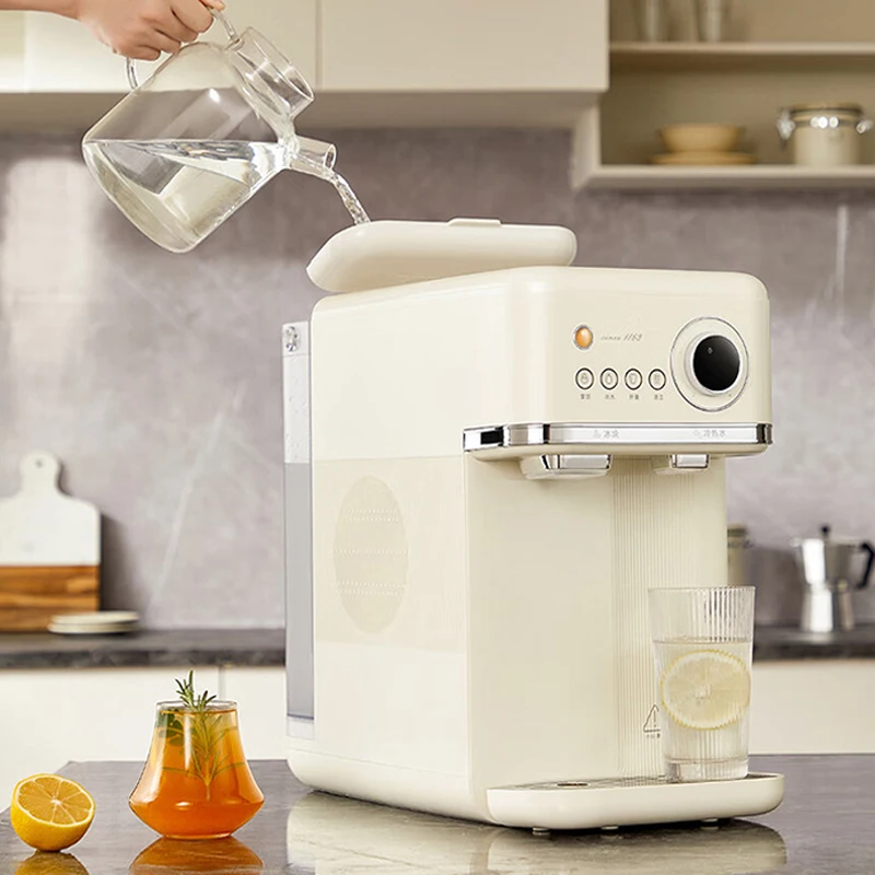 Desktop Instant Hot & Cold Water Dispenser Ice Maker Water dispenser with Ice Maker Child lock function