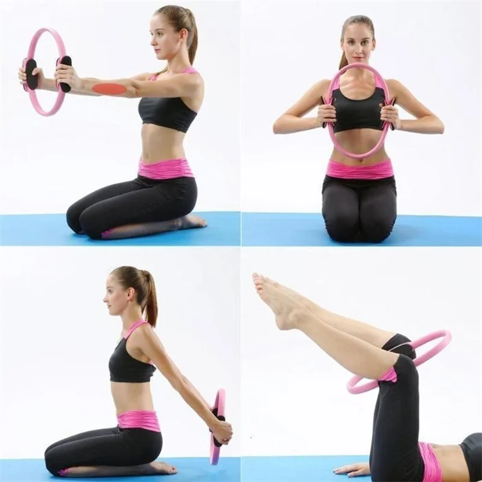 Popular Home Gym Training Pilates Ring 5pcs Yoga circle elastic Yoga Circle Pilates ball training kit