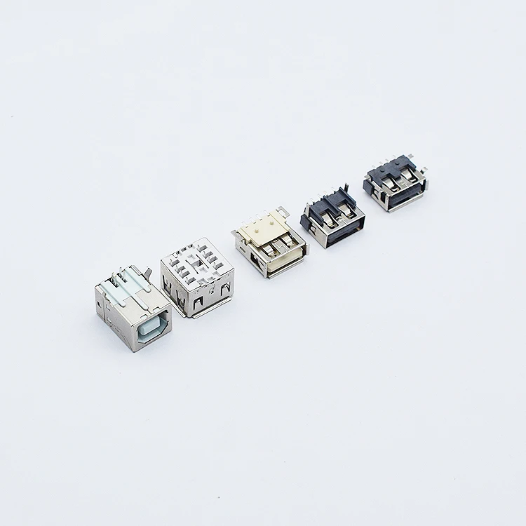 Factory Outlet Double Stack Vertical PCB USB plug Connector instock