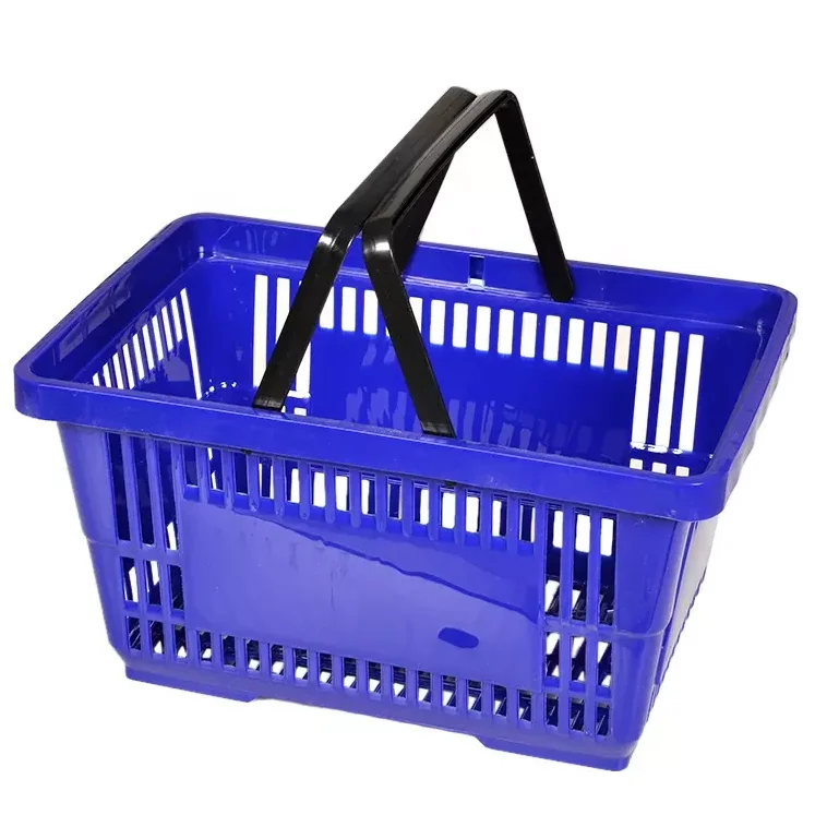 Hot Selling Plastic Baskets Supermarket Basket Plastic Hand Shopping Basket
