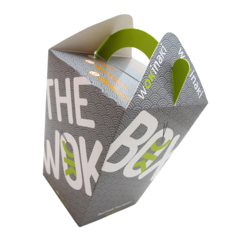 Wholesale square beautiful large capacity food store customize your design paper meal box meal packaging boxes