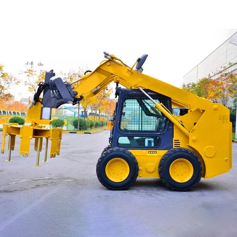 Factory Hot Small Skid Steer Front End Loader With Bucket Compact Skid Steer Loader Mini Skid Steer Loader On Sale