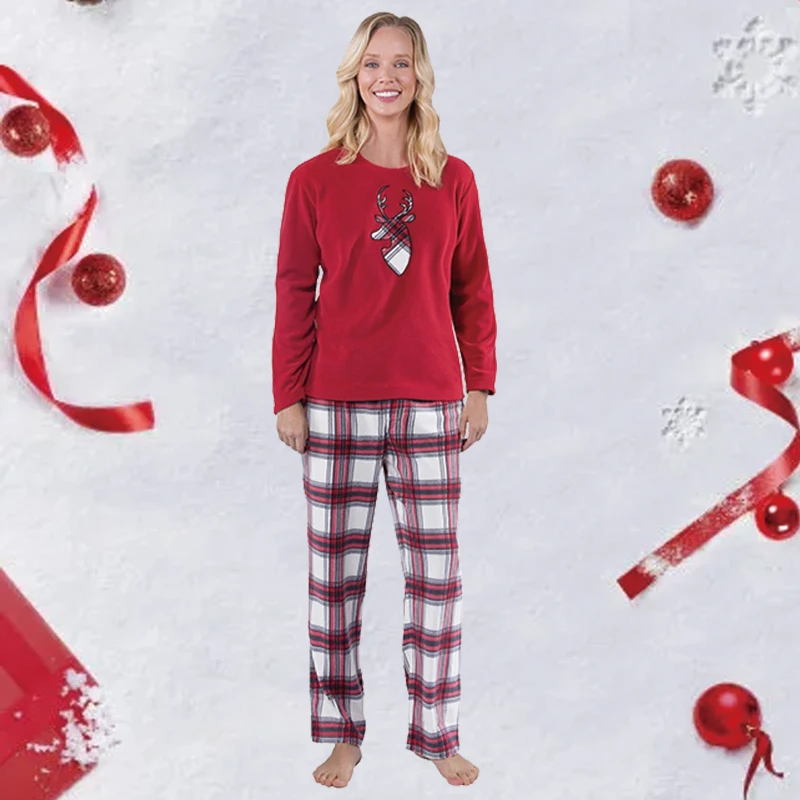 Рождественская Пижама 2021, сочетающаяся семейная Пижама, одежда из двух предметов, зимние Семейные сочетающиеся наряды