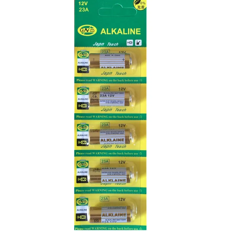 alkaline 12v 23a a23 l1028 dry cell High Quality 23A 12V Mercury free 23A L1028 12V alkaline battery 12V 27A