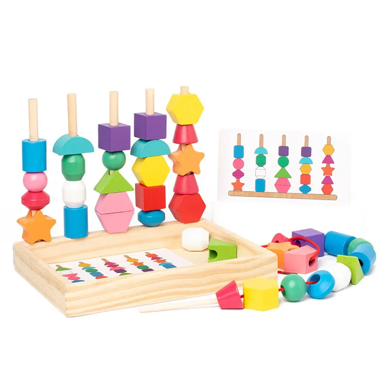 Best Selling Unisex Wooden Puzzle Toys Creative Sorting & Educational Wood Blocks with Colorful Ss for Toddlers 5-7 Years