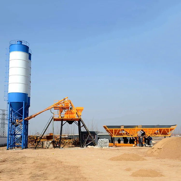 YILI Brand Big Capacity HZS50 portable mobile concrete batch plant rental with Concrete mixer concrete batching plant 180m3