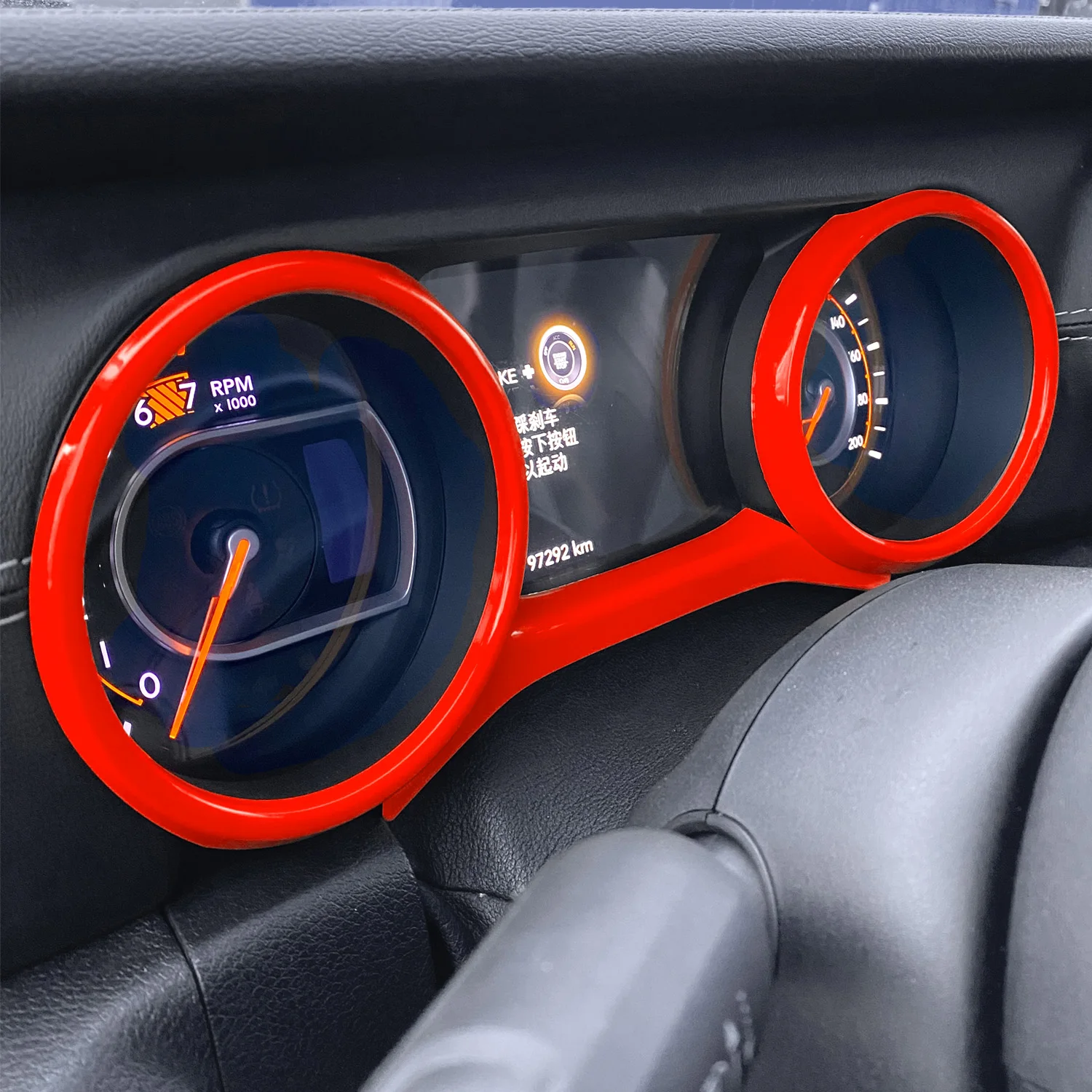 Dashboard Panel Trim Cover Dash Board Frame Bezel Interior Accessories Fit For Jeep Wrangler JL