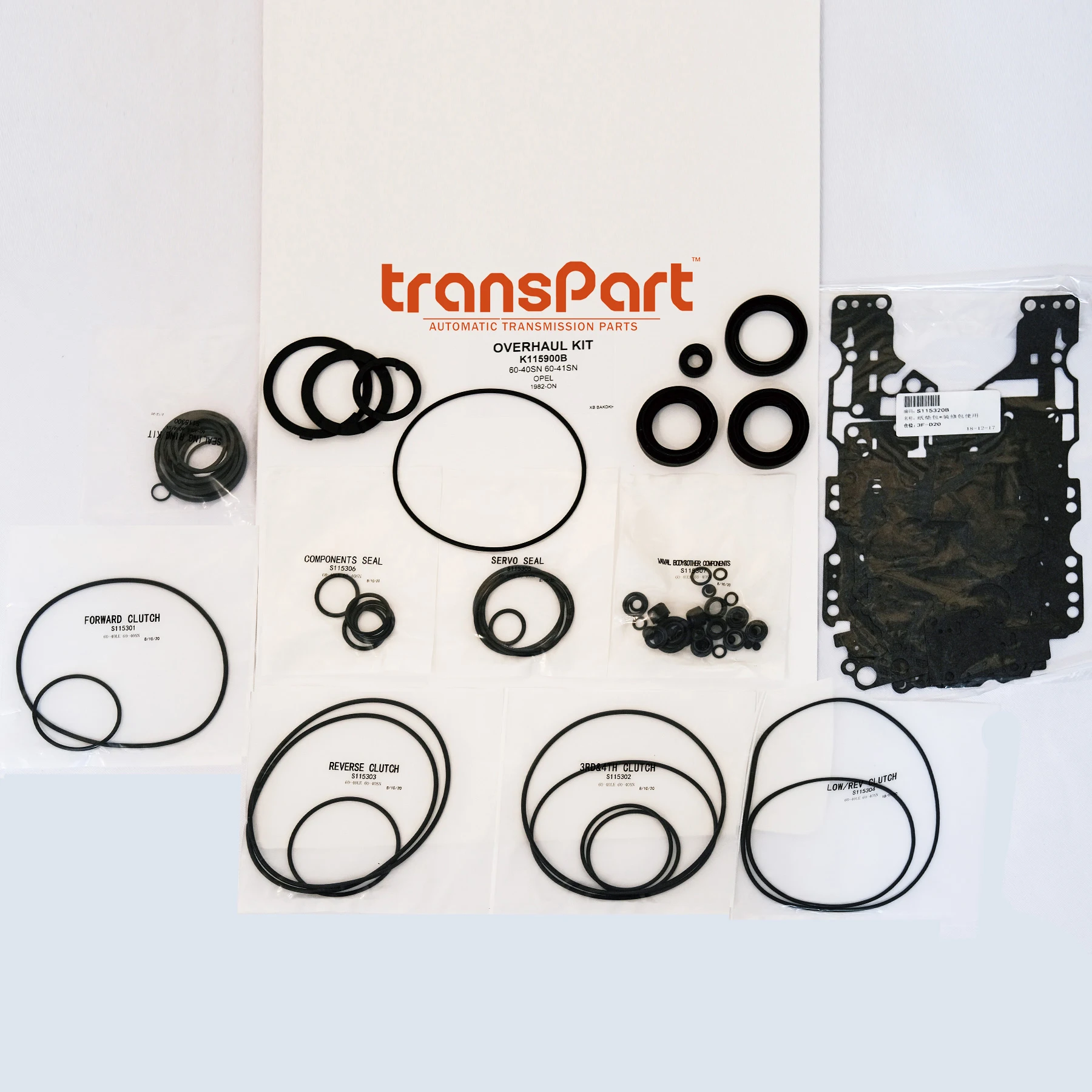 60-40SN 60-41SN Automatic Transmission Gearbox Overhaul kit Seal Kit for SUZUKI CHEVROLET OPEL ZG11593002