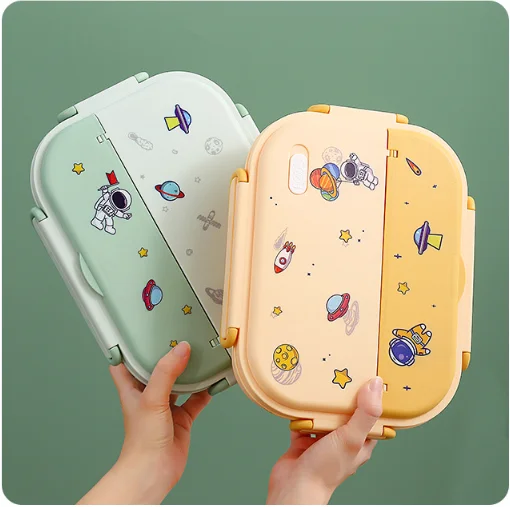 Amazon Hot Selling Lunch Boxes Plastic Lunch Box Sealed kids Food Containers Portable Kid Bento Box lonchera for kid