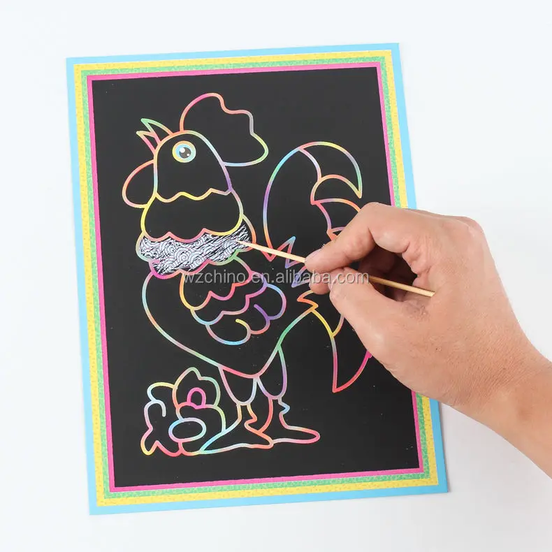 Kids educational Children scratch off book magic book