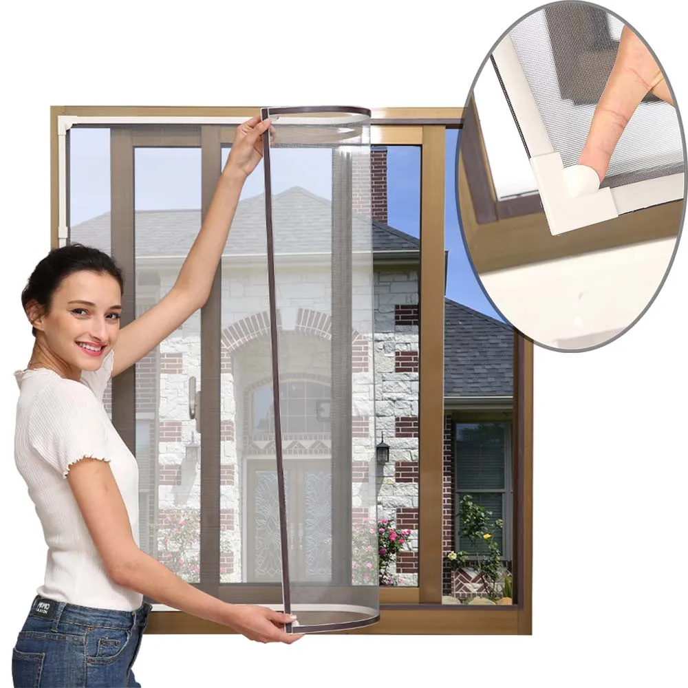 Пылезащитный оконный экран сетчатый Защитный Сетчатый Магнитный