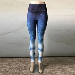 Recommended the Moon Gradient Sky Digital Printing Stretch Tight Leggings Gym Yoga Pants