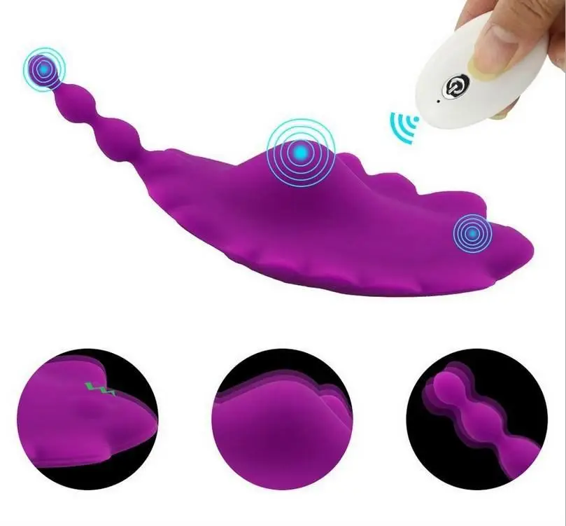 Wireless Remote Control Jump Egg Butterfly Vibrator with 10 Frequency Panty Wearable Masturbator Invisible Sex Product for Women