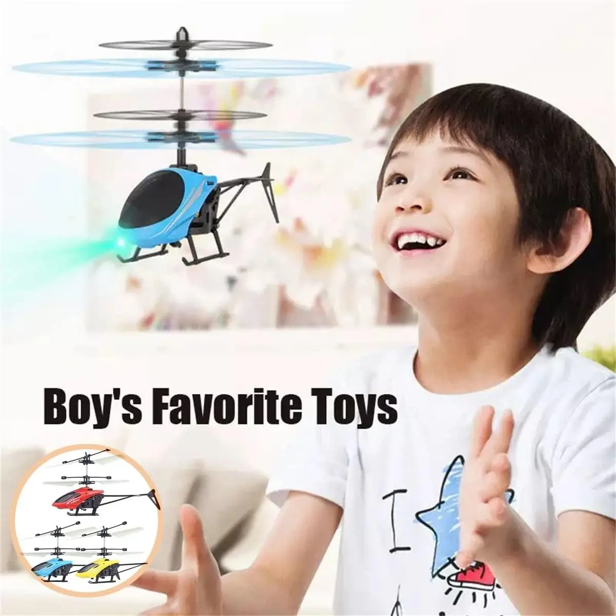 KK Christmas Gift Infrared Inductive Helicopter Colorful RC Flying Ball Built-in LED Lights Flying Ball Hand Flying Helicopter