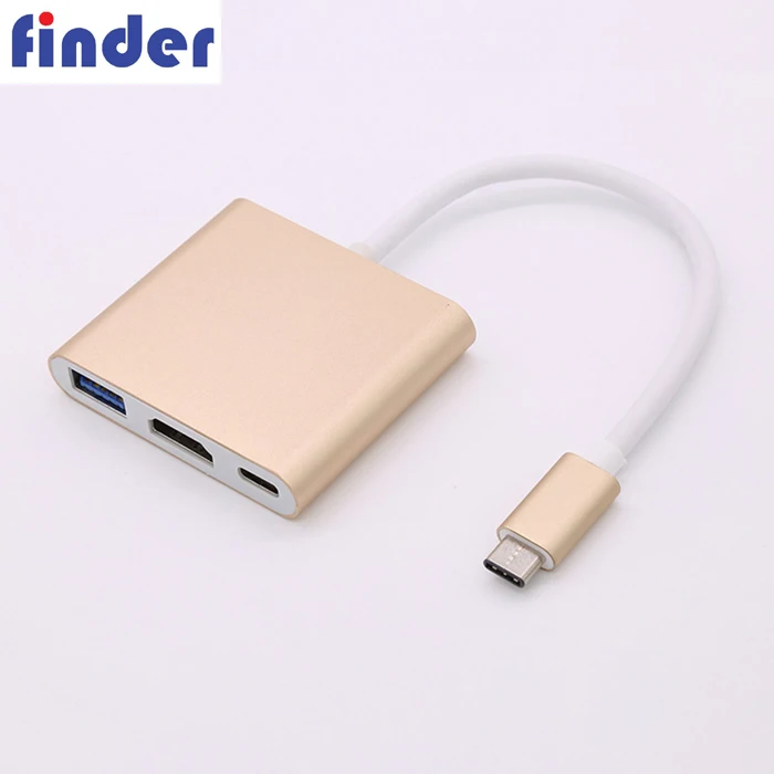 Hot sale 3in1 Type-C HUB Adapter USB3.1 to HDMI and USB3.0 and PD