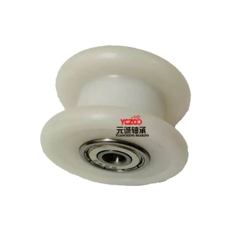 YCZCO big size U groove roller Sliding Window and Doors Rollers  with Double Bearings Nylon Wheel with Bearing