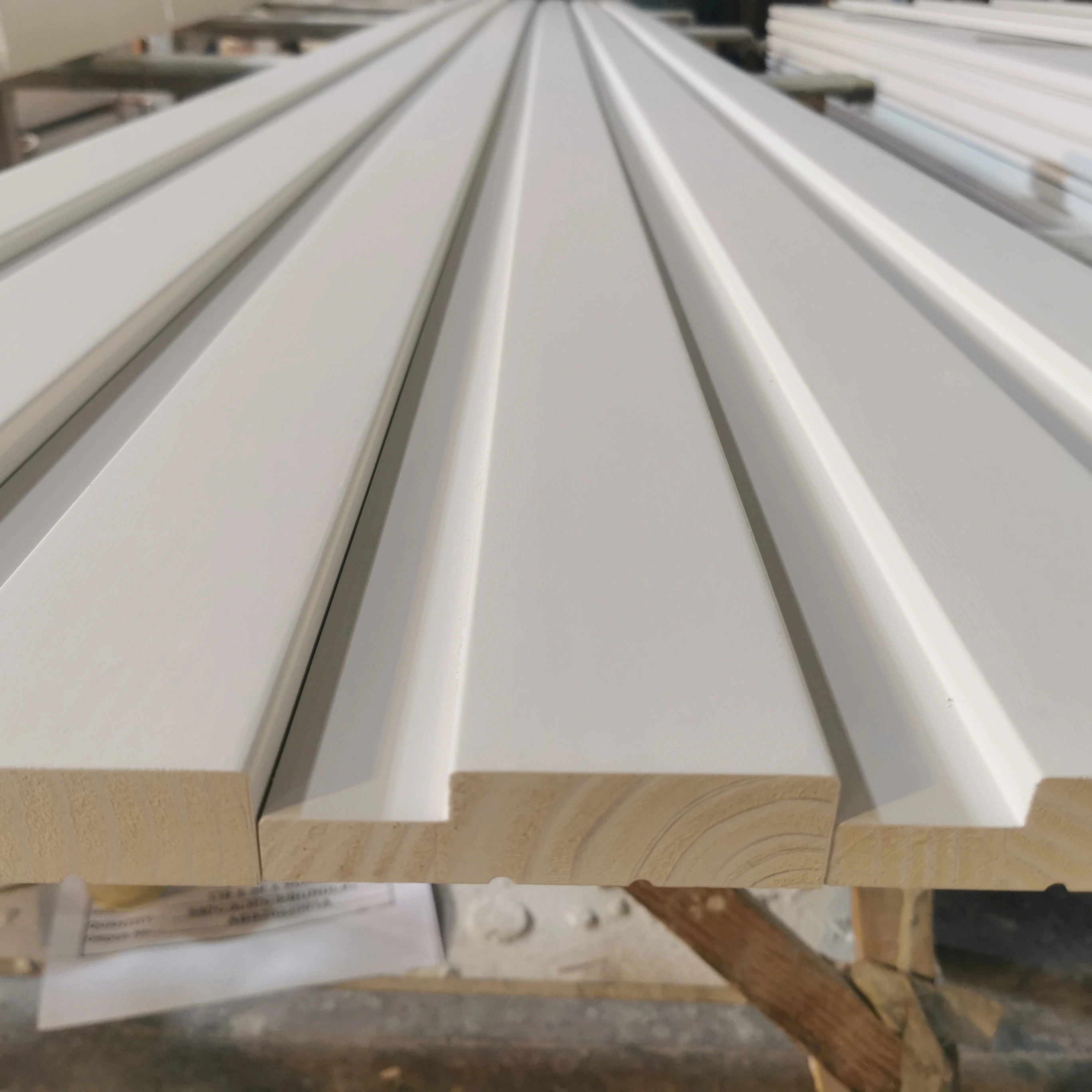 Cheap Good Quality White Primed Radiata Pine Wood Single Rabbet Interior Door Jamb