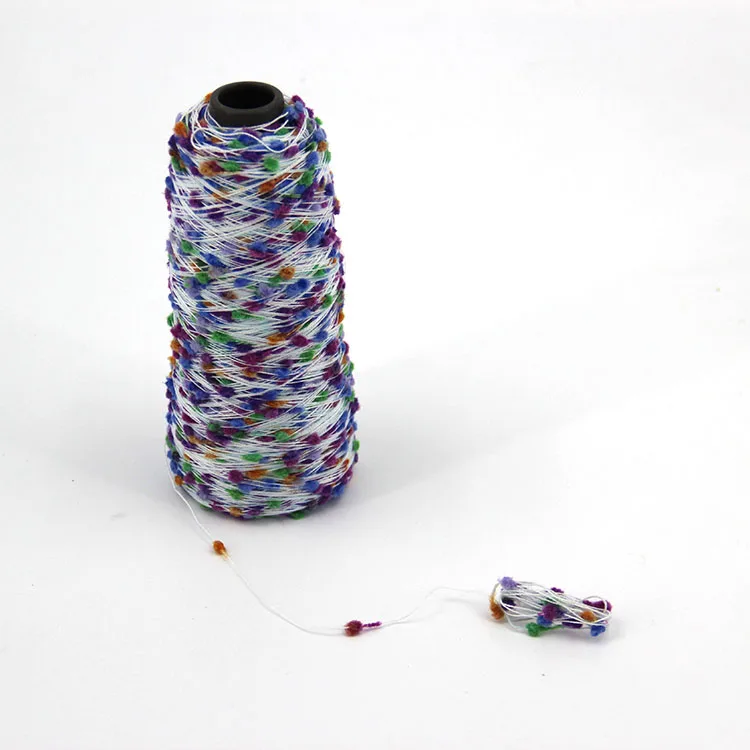 4Nm Ping-Pong Yarn Nylon & Polyester Fancy Yarn Customized Color Fancy Yarn