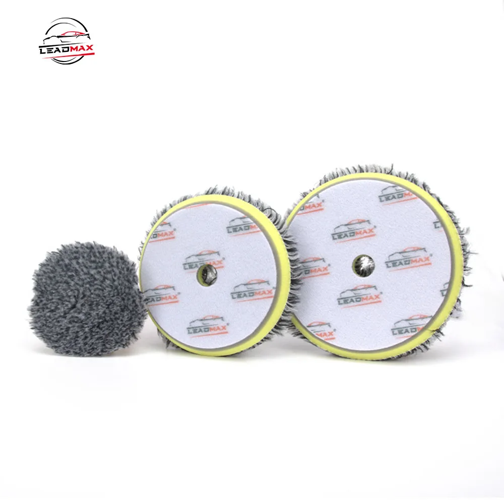 Wool Buffing Polishing Pads for Car 5 Inch Polisher Compounding Wheel for Car Bodies Grinding 150mm Size