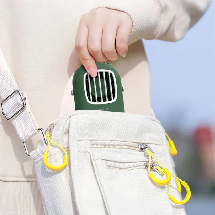 multifunction fan rechargeable handy wearable hanging neck blower USB with flashlight power bank manufacturer customized fans