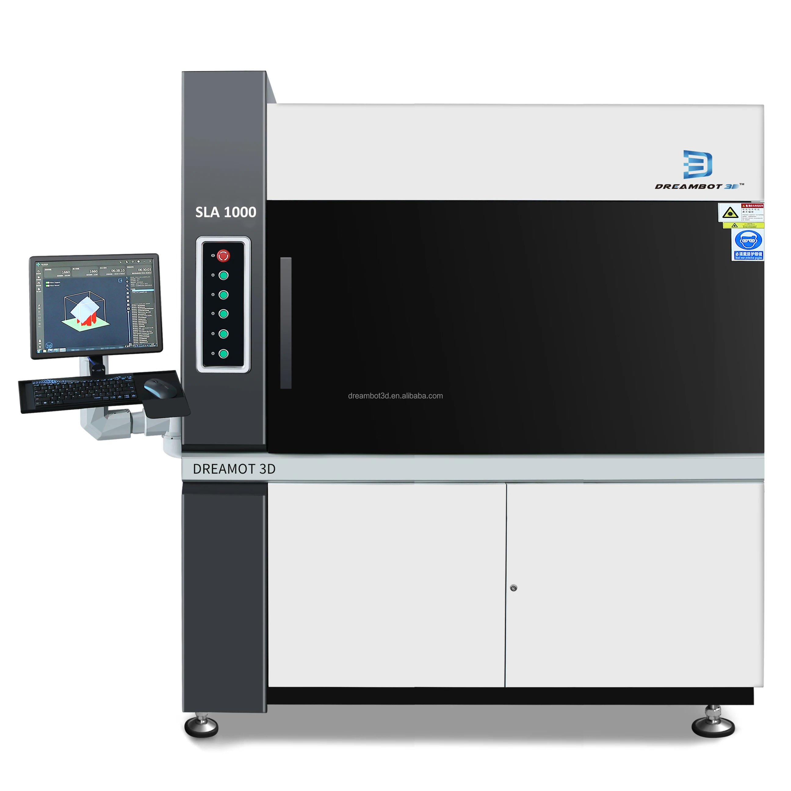 Производитель высокоточный 3D-принтер 355 нм из смолы SLA800 промышленная Пакетная печатная 3D-машина